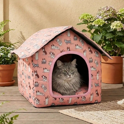 niche exterieur pour chat panako rose