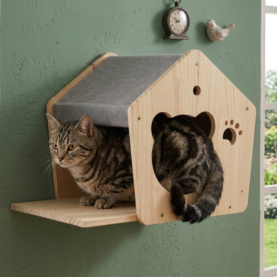 niche murale chat hazir fixée