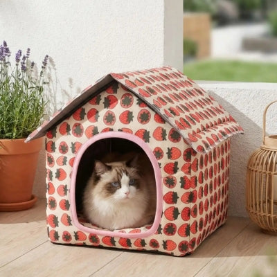 niche pour chat extérieur nanuli dans veranda