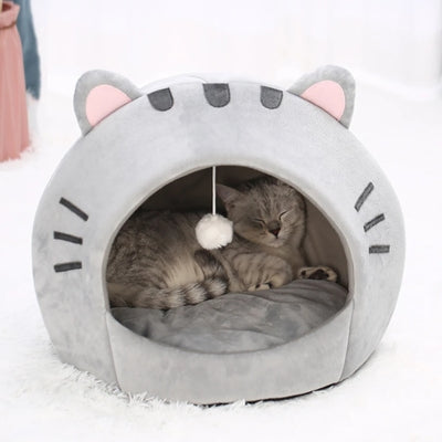 niche pour chat interieur kikoun chat tranquille