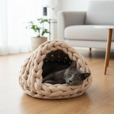 niche pour chat percou variante beige