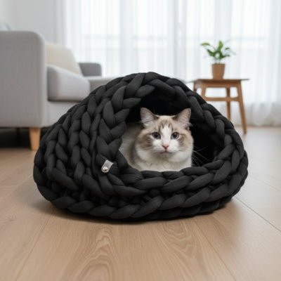 niche pour chat percou variante noir