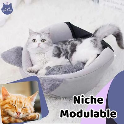 Niche pour chat ultra confortable | ComfyHouse™ - La Guilde des Chats