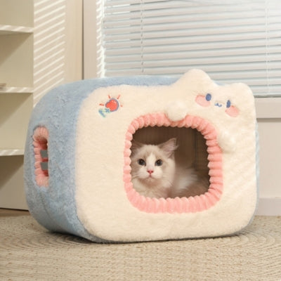 niche-pour-chat-variante-bleu-chat-qui-dort