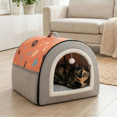 niche pour chats shamid orange
