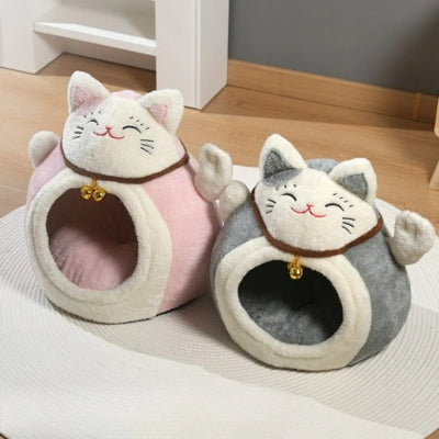 niches pour chat zigal variante rose et gris