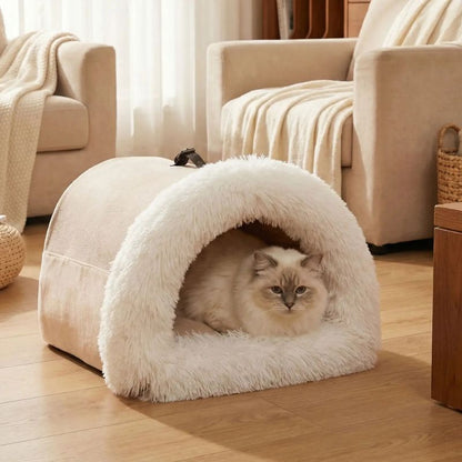 niches pour chats hipod beige chat dedans