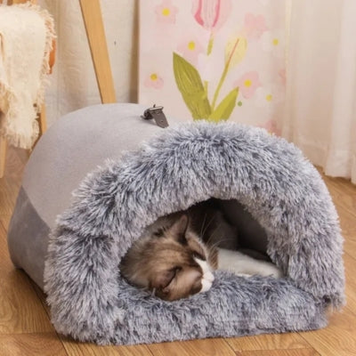 niches pour chats hipod gris