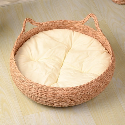 panier chatons chabou coussin ecru