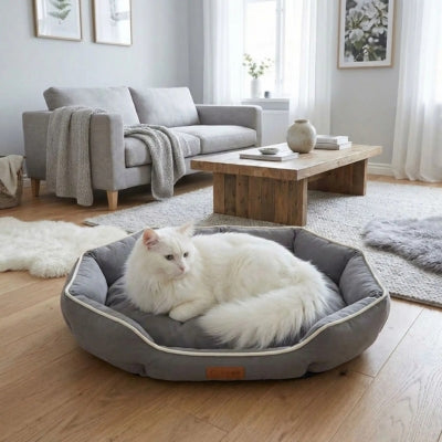 panier grand chat fortal variante gris petite taille