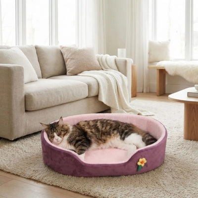 panier pour grand chat coufix violet taille L