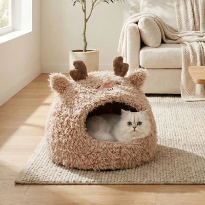 petite niche pour chat loupau design faon