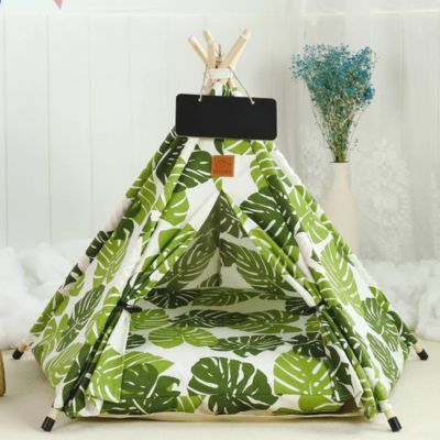 variante du tipi pour chat tichapi feuilles grandes vert