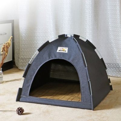 variante gris de la niche à chat stoupi