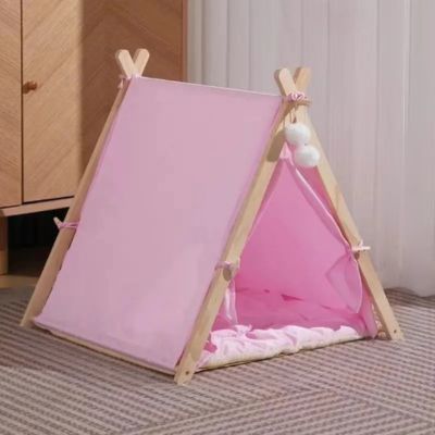 variante rose de la tente pour chats canado
